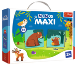 Gra Memos 24 Maxi Zwierzęta i ich dzieci Trefl