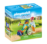 Playmobil City Pacjent na wózku inwalidzkim 70193