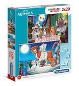 Puzzle 2x20 Disney Animals 24764 Clementoni