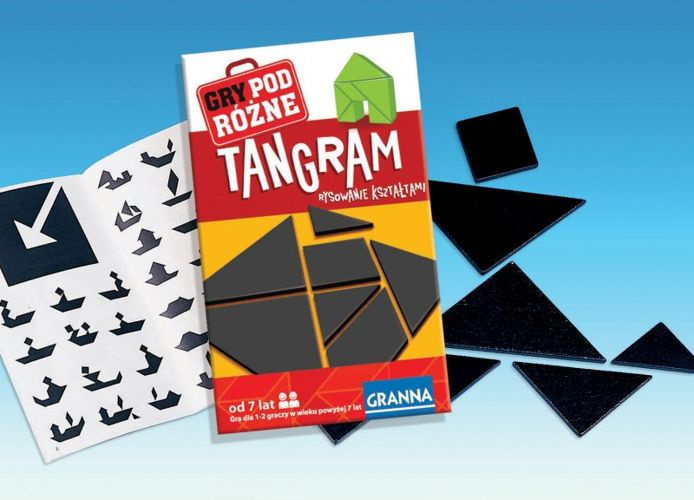 Rysowanie kształtami Tangram podróżna Granna
