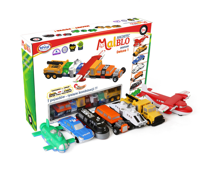 0313 Zestaw Malblo Magnetyczne pojazdy deluxe 1