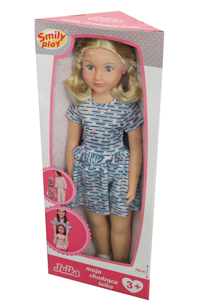 Duża Lalka chodząca Julka 70 cm Smily Play