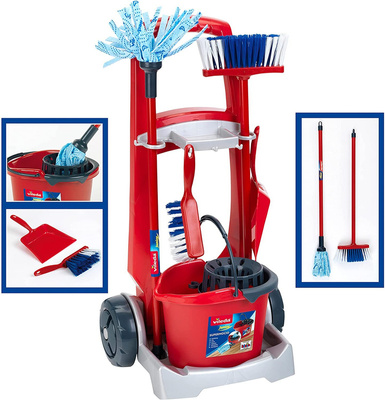 Klein 6720 Wózek do sprzątania odkurzacz wiadro mop szczotka Vileda Junior