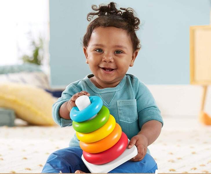 Piramidka z kółek Układanka Fisher Price