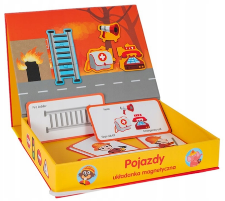 Układanka magnetyczna puzzle Straż pożarna 43 el. Smily Play