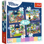 Puzzle 4w1 Trefliki na Dobranoc Trefl