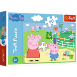 Puzzle 60el Zabawy w gronie przyjaciół Peppa Trefl