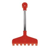 Grabki krótkie metalowy trzonek WADER 72360 czerw.