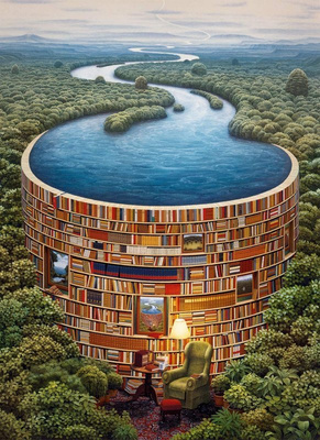 Puzzle 1000 HQ Bibliodame 39603 Clementoni