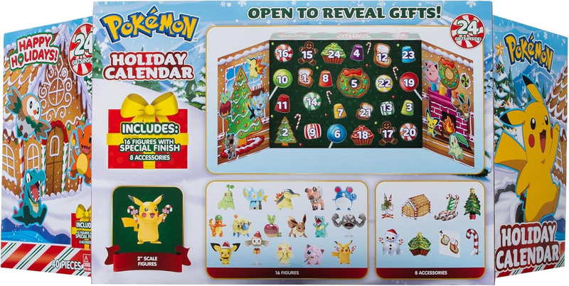 Kalendarz Adwentowy Pokemon Figurki 24 Niespodzianki