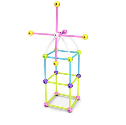 KLOCKI MELI STIK Constructor Pink 300 el. Patyczki
