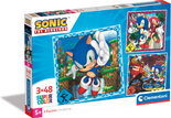 Puzzle 3x48 Super Kolor Sonic Clementoni