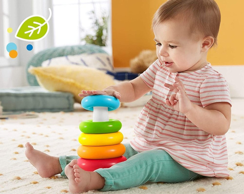 Piramidka z kółek Układanka Fisher Price
