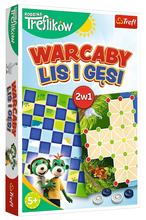 Gra Warcaby / Lis i Gęsi - Rodzina Treflików Trefl