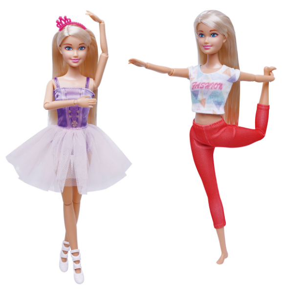 Lalka Anlily Sportsmenka Zestaw 4w1 Sporty Zimowe