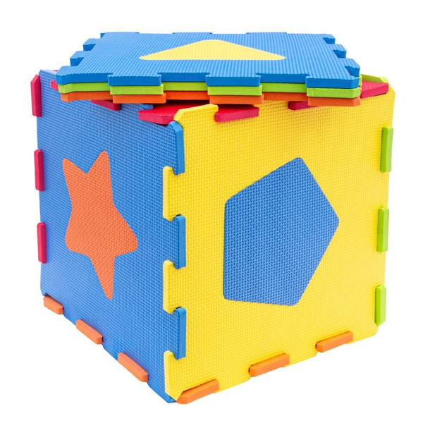 Mata Puzzle piankowe Kształty 9 el. Smily Play