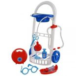 Zestaw Lekarz 8 el. Wózek w pudełku Polesie 69849