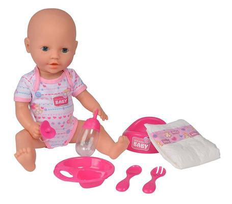 New Born Baby Lalka bobas 38 cm z akcesoriami