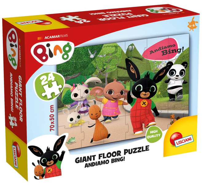 Ogromne puzzle podłogowe Bing 24 elementy Lisciani
