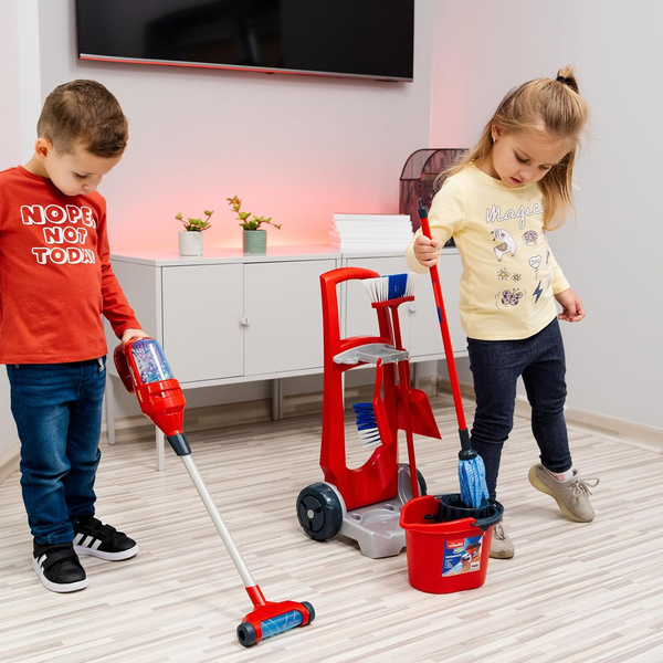 Klein 6720 Wózek do sprzątania odkurzacz wiadro mop szczotka Vileda Junior
