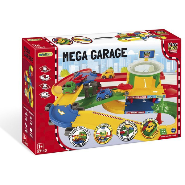 Mega Garaż z trasą Play Tracks Garage Wader 53140