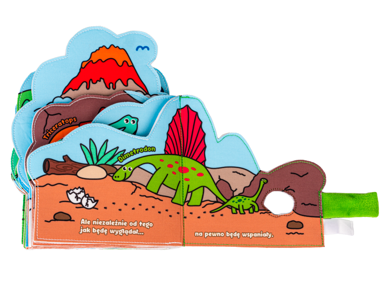 Książeczka Świat Dinozaurów Jolly Baby Dumel