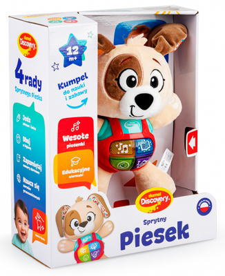 Sprytny Piesek interaktywny pluszowy Dumel Discovery