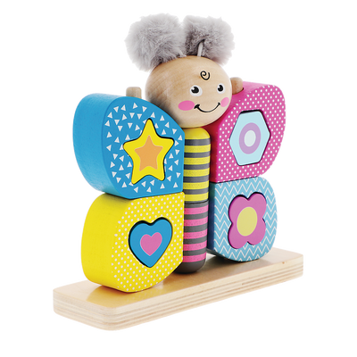 Motylek Pupilek układanka drewniana 61402 Trefl