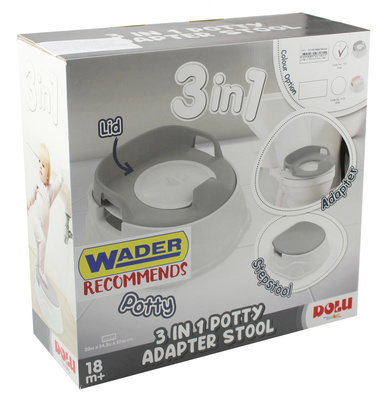 Nocnik 3w1 Toaleta podest nakładka DOLU szary