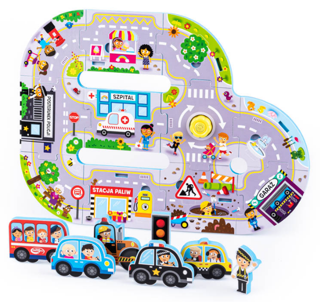 Puzzle dźwięki wokół nas - miasto Dumel