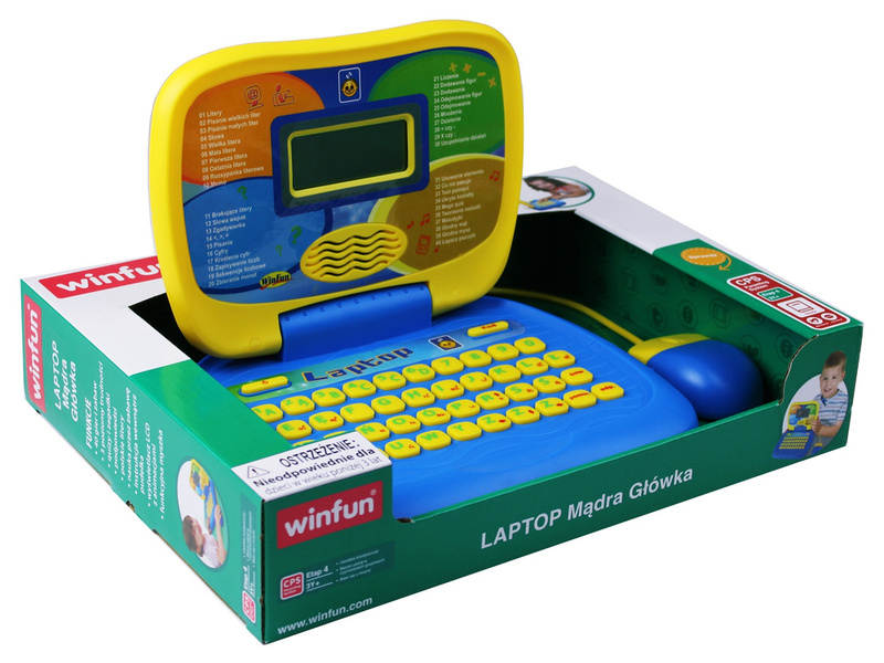 Laptop edukacyjny Mądra Główka dla malucha Winfun