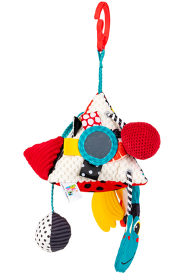 BaliBazoo Grzechotka Zawieszka Kontrastowa Piramidka Krowa