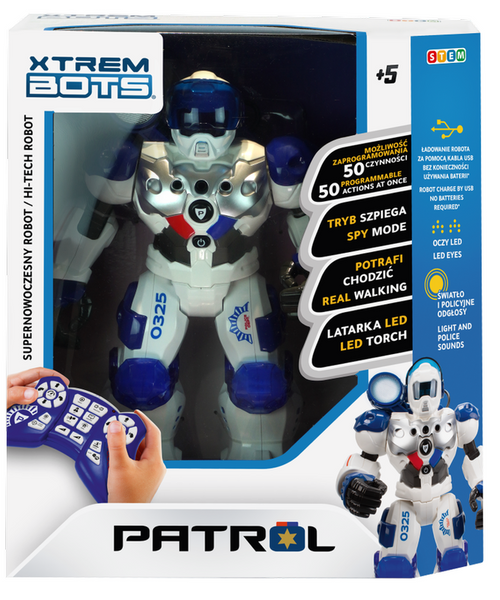 Robot Interaktywny XTREM BOTS Patrol Bot 380972 