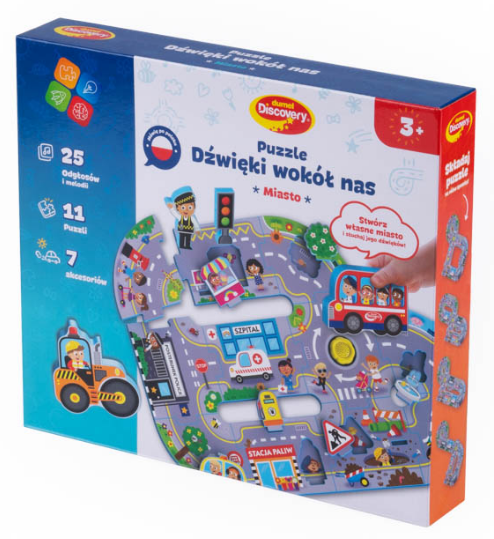 Puzzle dźwięki wokół nas - miasto Dumel