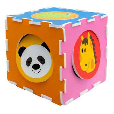Mata piankowa Zwierzęta 9 el. Puzzle Smily Play