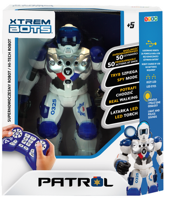 Robot Interaktywny XTREM BOTS Patrol Bot 380972 