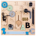 Tablica drewniana manipulacyjna sensoryczna Montessori  MT05