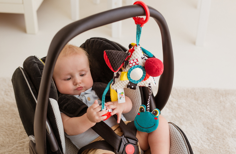 BaliBazoo Grzechotka Zawieszka Kontrastowa Piramidka Krowa