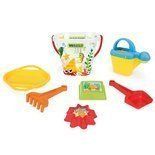 Komplet do piasku 7el. Wiaderko Akwarium przezroczyste Wader 75045