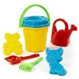 Komplet do piasku Wiaderko Kwiatek Polesie 7278