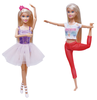 Lalka Anlily Sportsmenka Zestaw 4w1 Sporty Zimowe