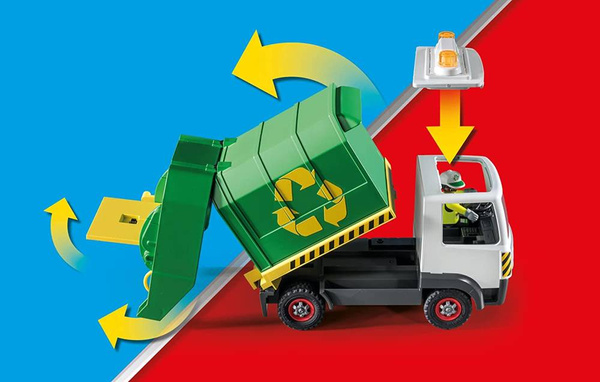 Playmobil 71234 City Life Śmieciarka Samochód recykling