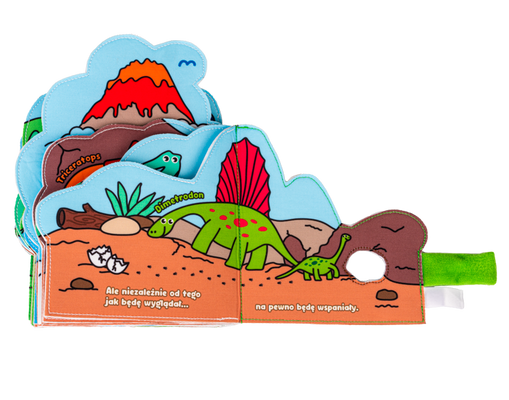 Książeczka Świat Dinozaurów Jolly Baby Dumel