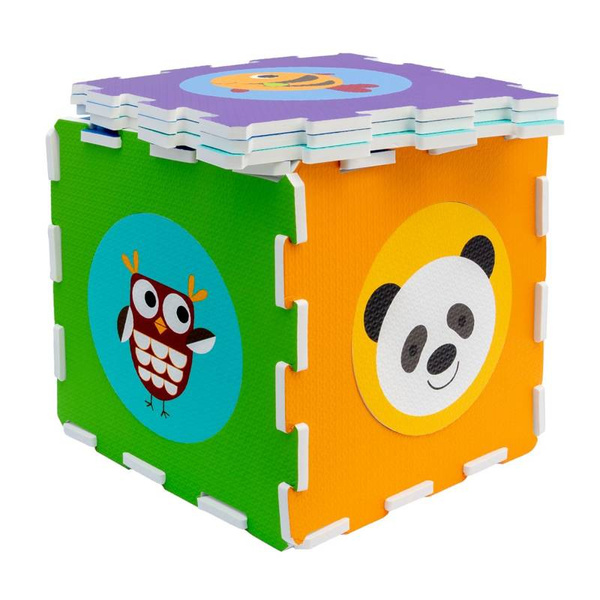 Mata piankowa Zwierzęta 9 el. Puzzle Smily Play
