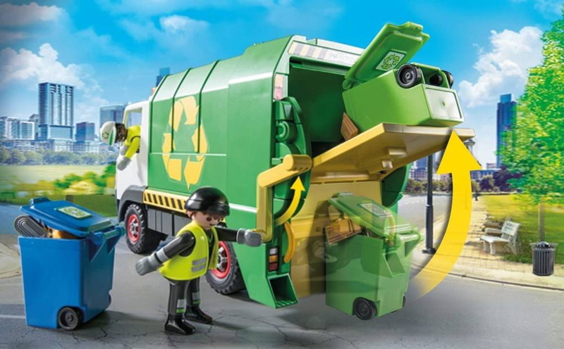 Playmobil 71234 City Life Śmieciarka Samochód recykling