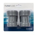 Dwie końcówki - złączki do węży 38mm Bestway 58236