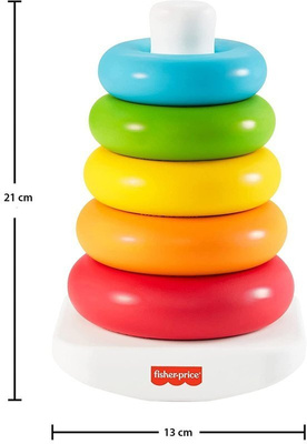 Piramidka z kółek Układanka Fisher Price