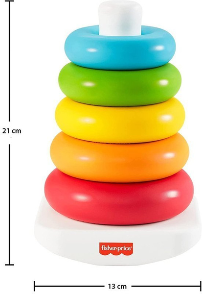 Piramidka z kółek Układanka Fisher Price