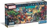 Puzzle 1000 Panorama Compact Marvel Heroes vs Villa Clementoni