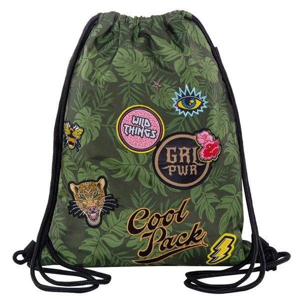 Worek sportowy CoolPack Sprint Badges Girls Green